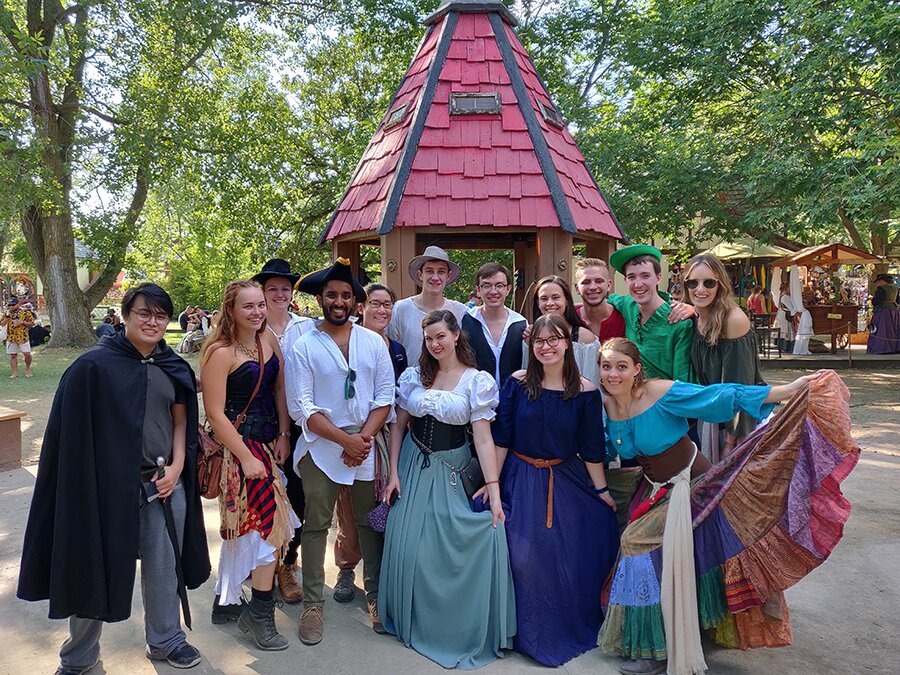 DMC in costume for the Renaissance Faire