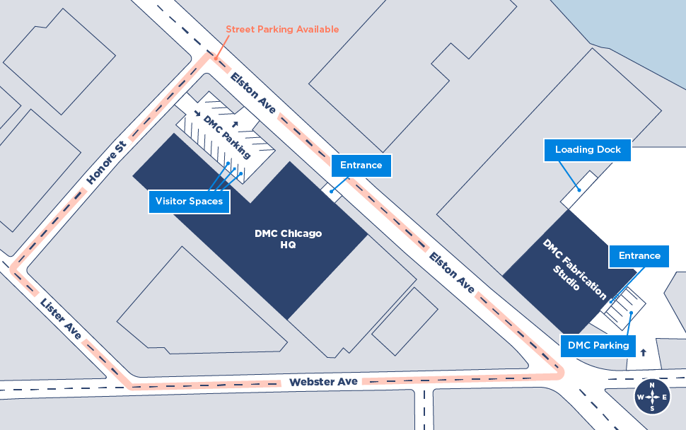 DMC Chicago Office Map