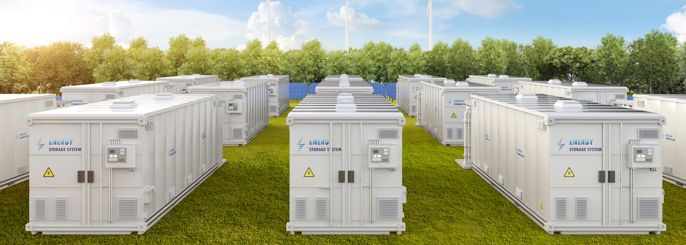 battery container units for energy storage